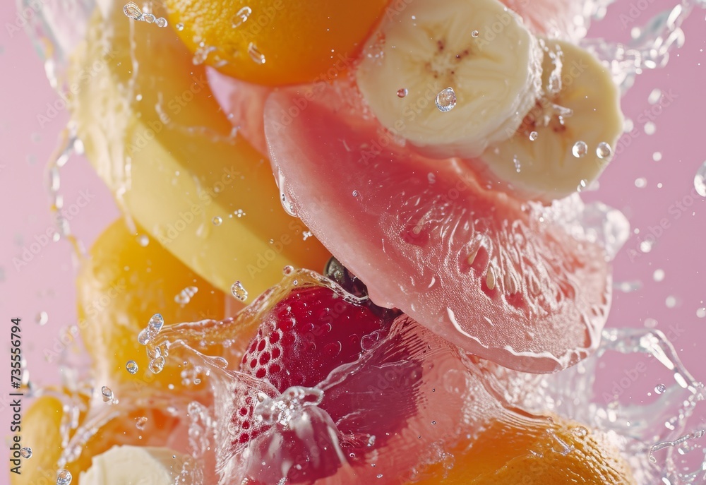 Fruit Falling Into Water Fruit Falling Into Water