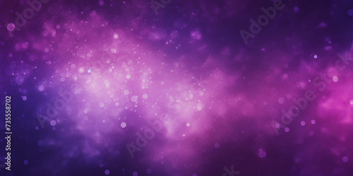 realistic galaxy background purple bokeh lights and lights. Night sky with clouds and stars. 