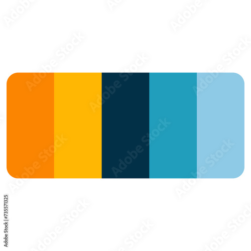 Vector illustration with palette. Color matching color palette. Fashion Trend Color guide palette. RGB HEX color guide Swatch Catalog Collection. Suitable for Branding.