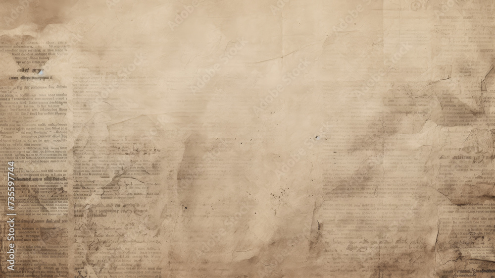 Unreadable Paper Old newspapers with old grunge vintage unreadable paper texture ...