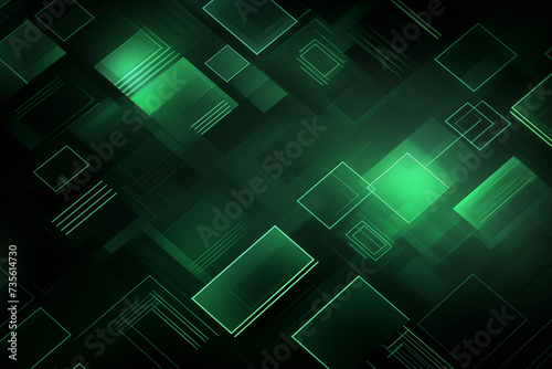 Green technology gradient color background. Green tech banner design. 