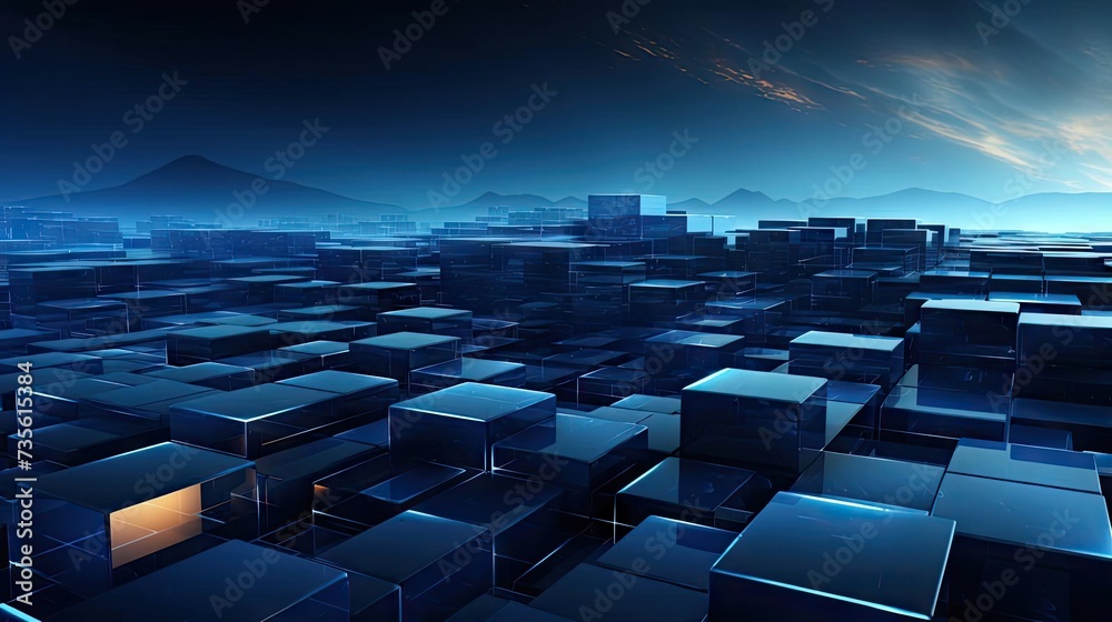Obraz premium background with blue waves concept for wallpaper or banner and poster background