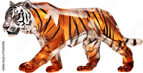 tiger,crystal shape of tiger,tiger made of crystal  © SaraY Studio 