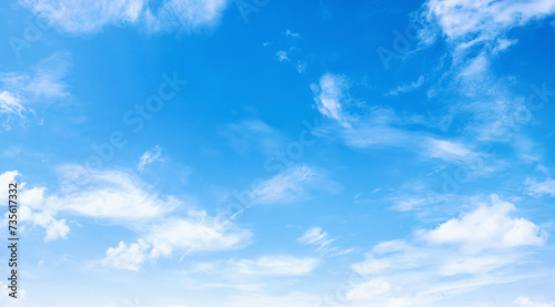 Fototapeta Naklejka Na Ścianę i Meble -  white clouds with blue sky background