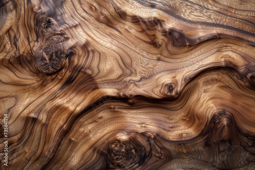 Detailed walnut wood texture showcasing the natural veins and patterns Ideal for furniture textures and design projects requiring a high-quality wood finish