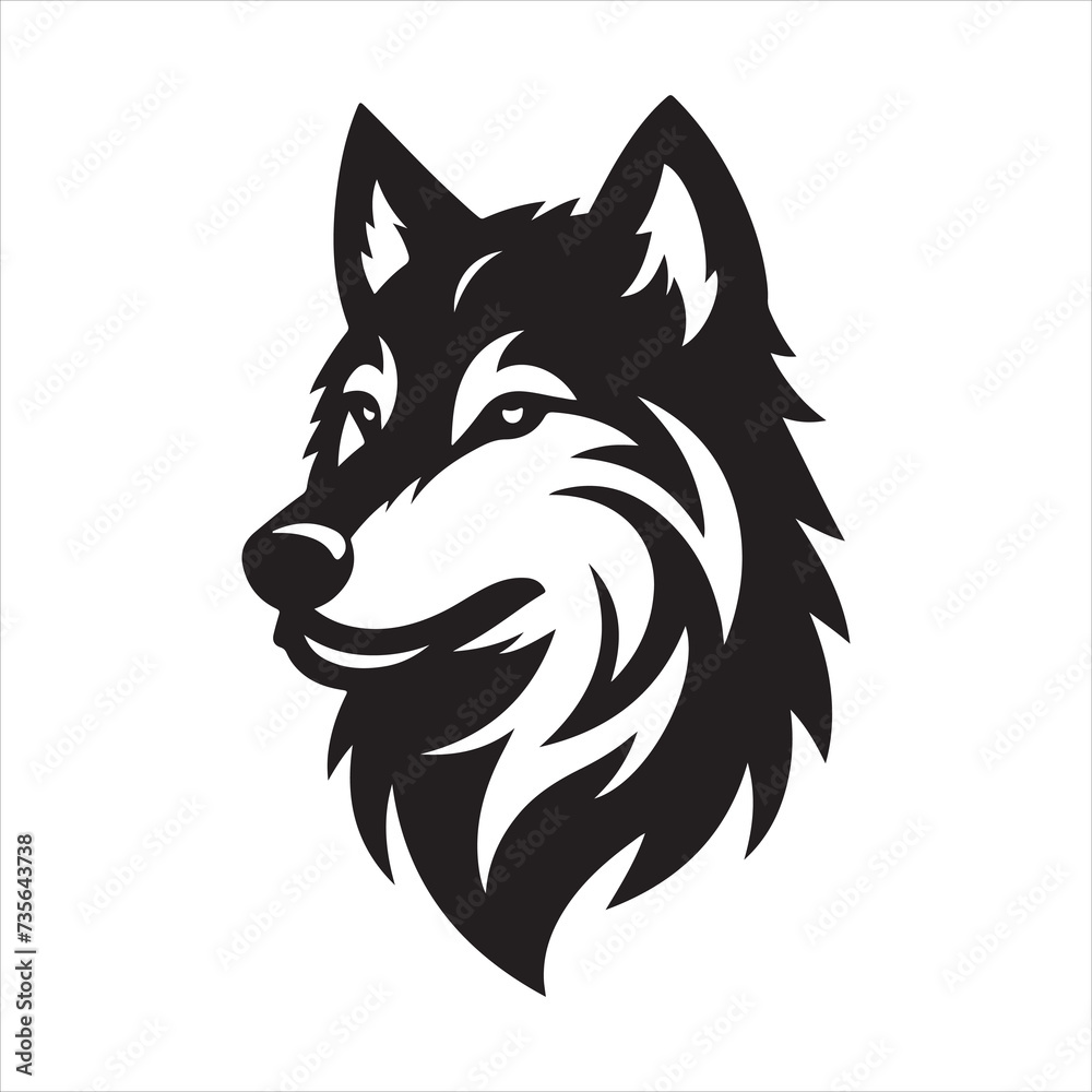 wolf head vector wolf head vector
