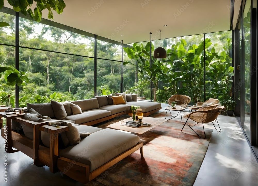 Fototapeta premium Architecture in harmony with nature