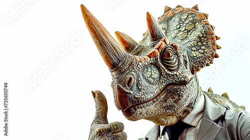 Dinosaur thumbs up image