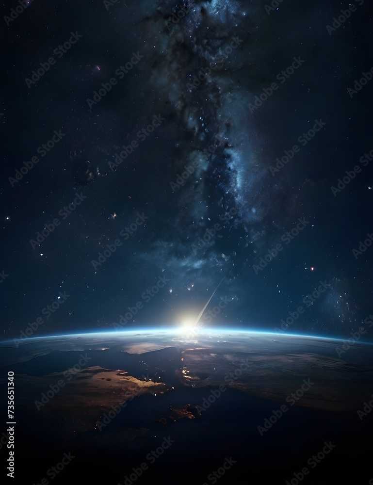 background with space HD 8K wallpaper Stock Photographic Image Generative AI