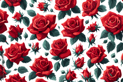 rose sticker pattern © Esther