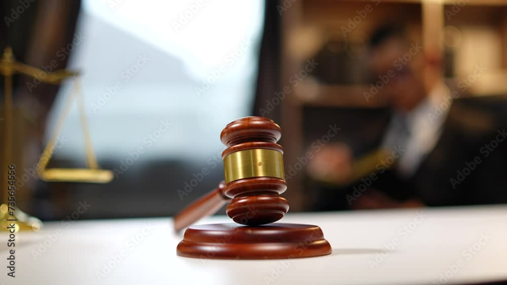 Judge gavel with Justice lawyers having team Concepts of Law and Legal services Judge gavel with Justice lawyers having team Concepts of Law and Legal services