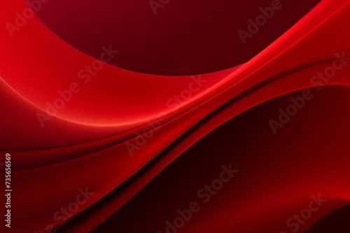 Red wave gradient color background. Red curve banner design. 