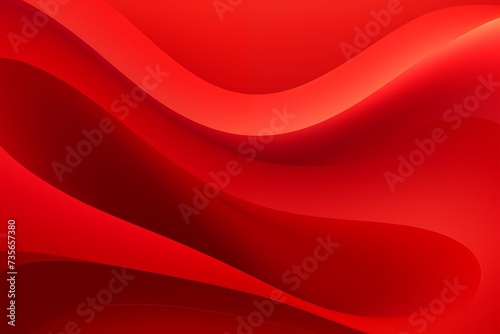 Red wave gradient color background. Red curve banner design. 