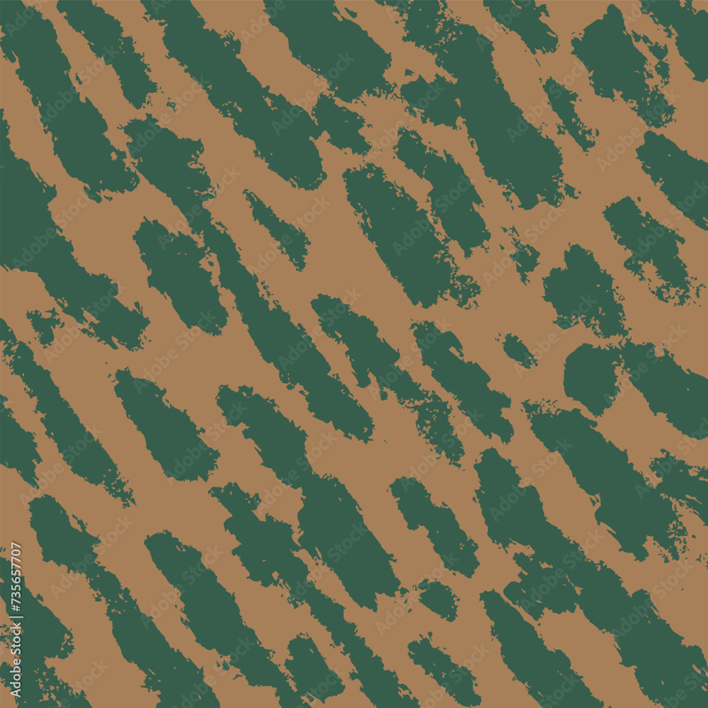 Fototapeta premium Seamless pattern with leopard print. Animal print. Vector illustrati