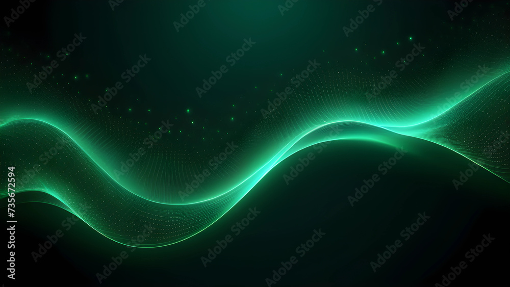 Particle Wave Background Abstract Banner Particle Wave Background Abstract Banner