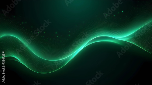 Particle Wave Background Abstract Banner © StudioSocietal