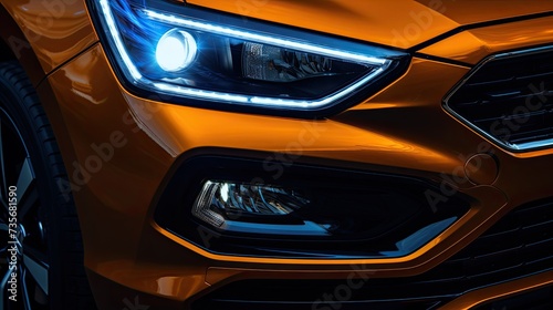 Adaptive headlights for improved visibility, solid color background