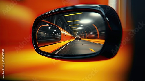 Active blind spot monitoring systems, solid color background