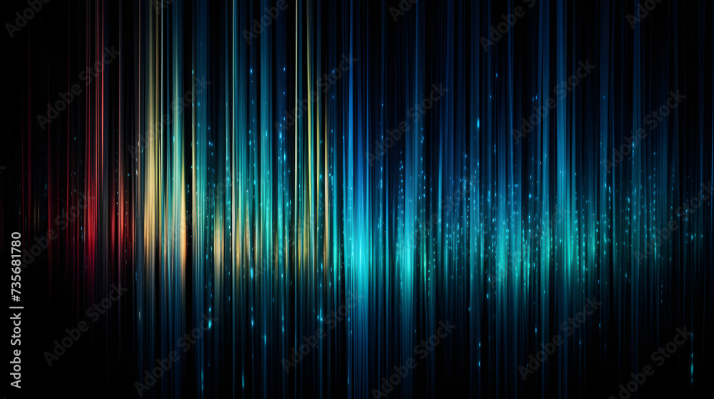 colorful glowing optical fiber geometric abstract lines poster background