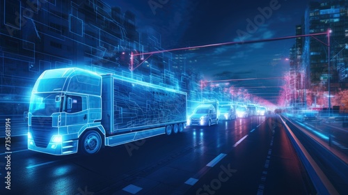 Vehicle to infrastructure communication for efficiency, solid color background