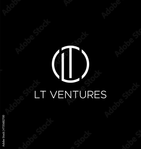 Plakat w ramie LT logo Design