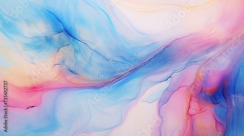 Alcohol ink colors translucent. Abstract multicoloured marble texture background. Design wrapping paper, wallpaper. Mixing acrylic paints. Modern fluid art. Alcohol Ink Pattern