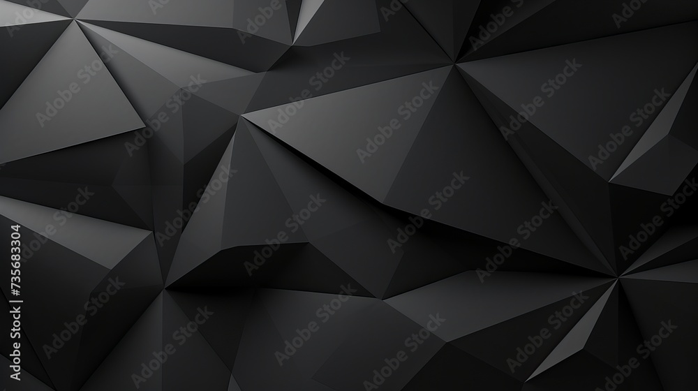 Black white dark gray abstract background. Geometric pattern shape. Line triangle polygon angle. Gradient. Shadow. Matte. 3d effect. Rough grain grungy. Design. Template. Presentation Black white dark gray abstract background. Geometric pattern shape. Line triangle polygon angle. Gradient. Shadow. Matte. 3d effect. Rough grain grungy. Design. Template. Presentation