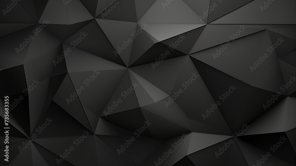 Black white dark gray abstract background. Geometric pattern shape. Line triangle polygon angle. Gradient. Shadow. Matte. 3d effect. Rough grain grungy. Design. Template. Presentation Black white dark gray abstract background. Geometric pattern shape. Line triangle polygon angle. Gradient. Shadow. Matte. 3d effect. Rough grain grungy. Design. Template. Presentation