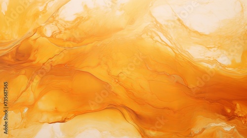 Transparent creativity, modern art. Ink colors are amazingly bright, luminous, translucent, free-flowing, and dry quickly. Natural pattern, luxury. Abstract artwork, trendy style. Orange,gold