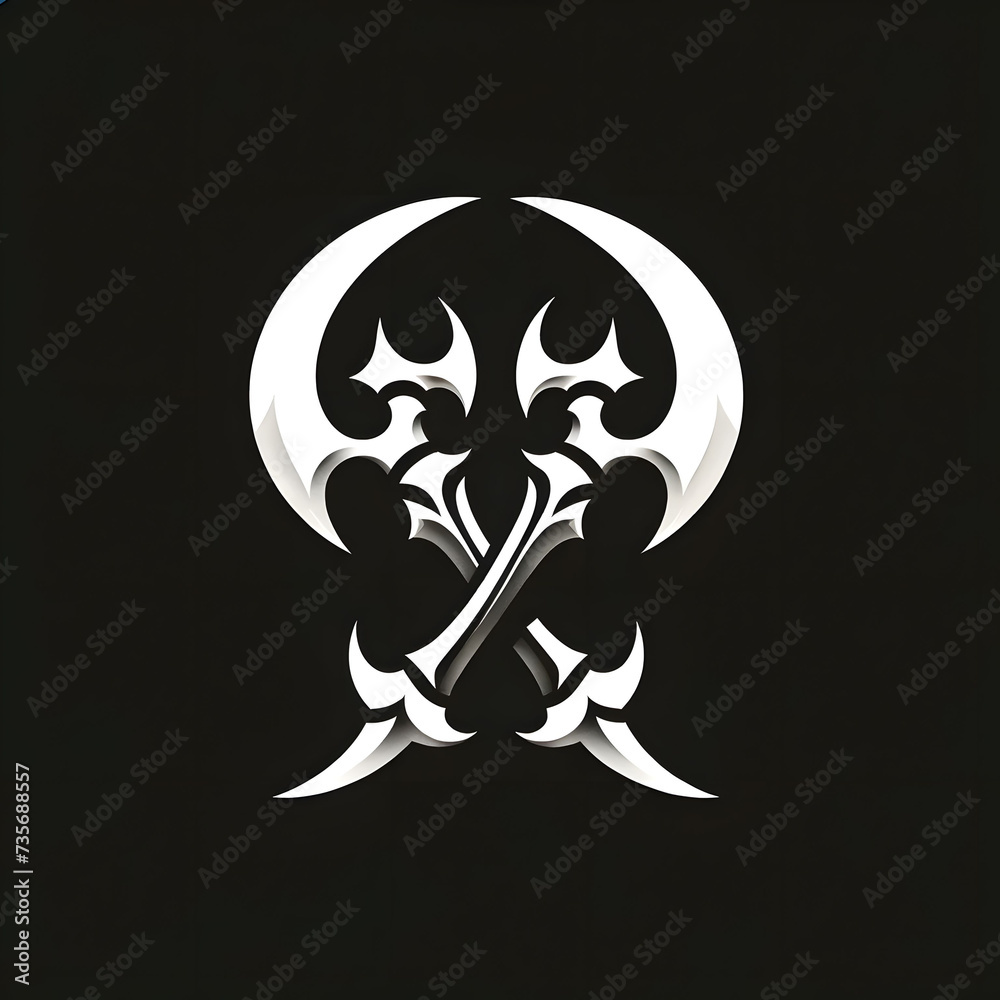 Fototapeta premium Crossed Swords Logos