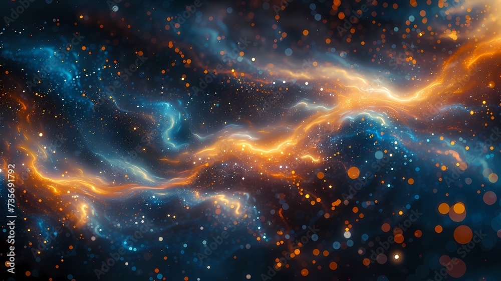 Galaxy colorful fantasy realism style abstract poster web page background with generative Galaxy colorful fantasy realism style abstract poster web page background with generative