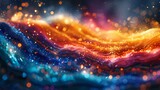 Galaxy colorful fantasy realism style abstract poster web page  background with generative