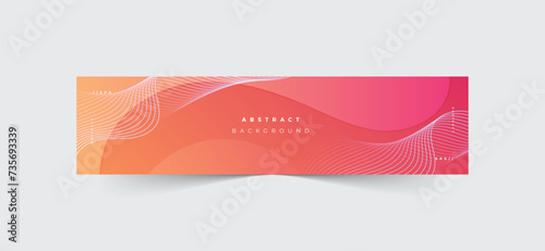 Wave linkedin banner, abstract background design