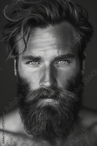 Handsome man with a stylish beard 