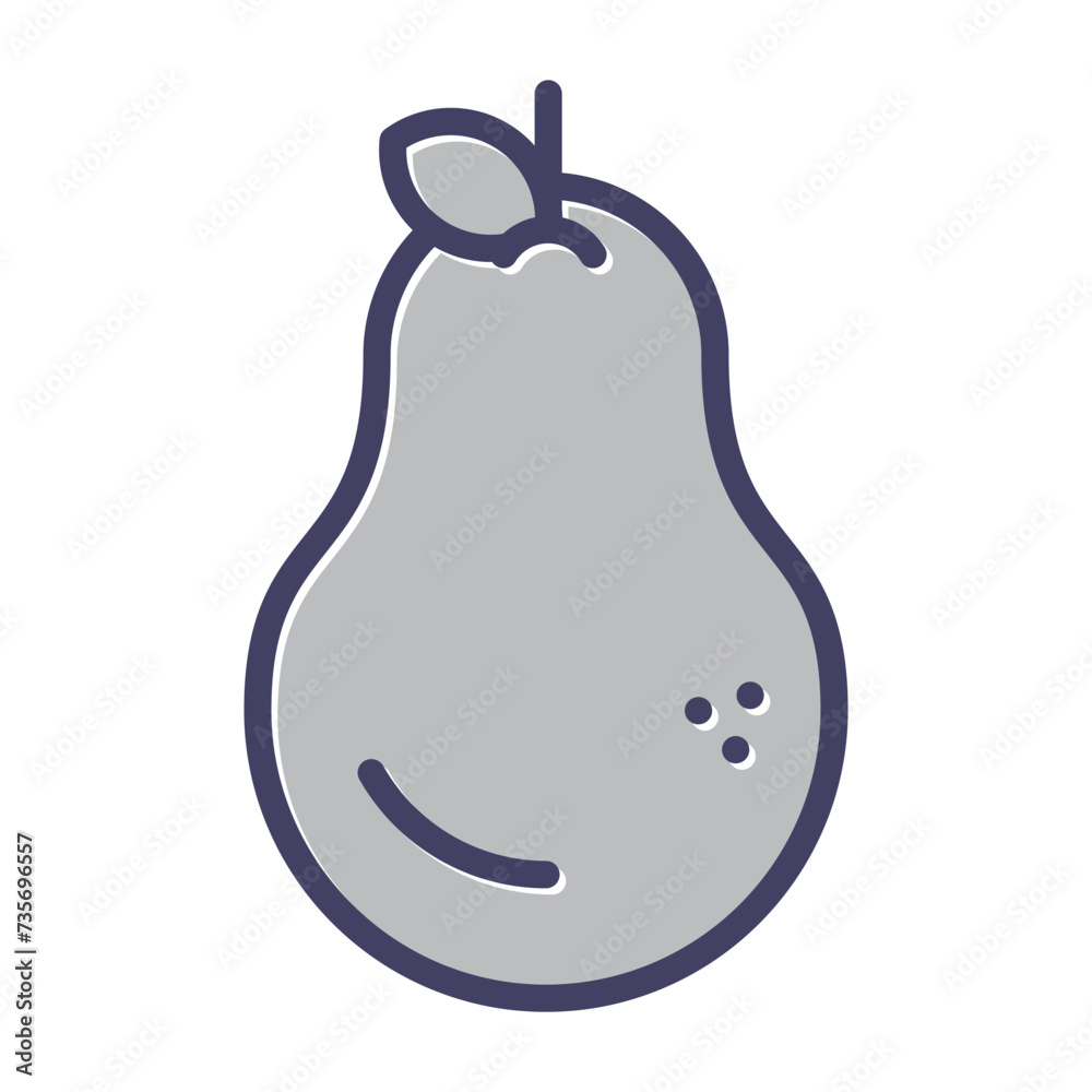 Pear Vector Icon Pear Vector Icon