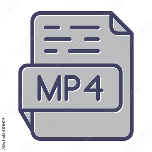 MP4 Vector Icon