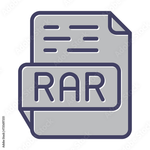 RAR Vector Icon