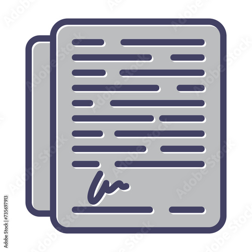 Signature Vector Icon