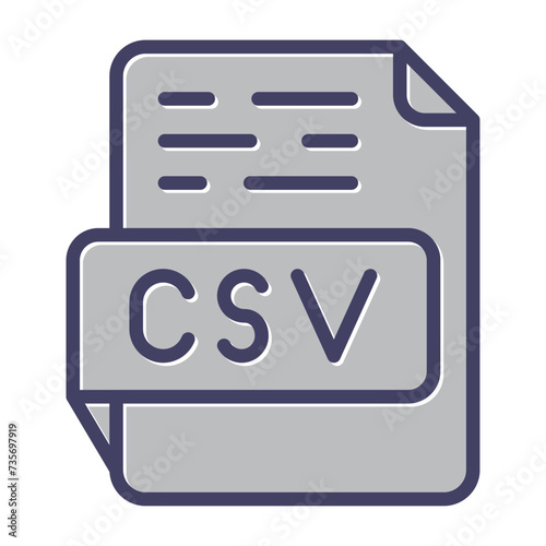 CSV Vector Icon