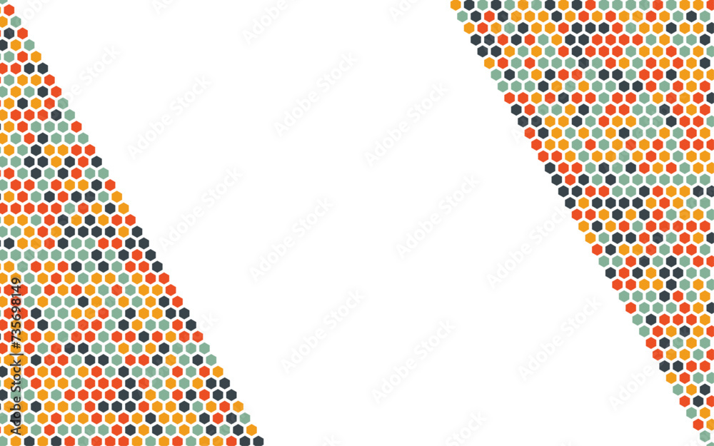 honeycomb vector pattern for design textiles and backgrounds