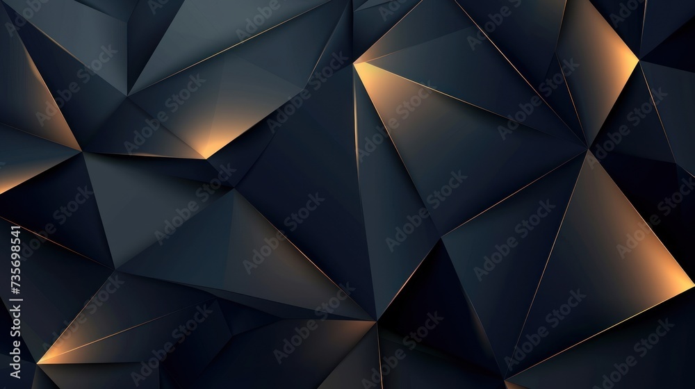 Fototapeta premium ornament geometric black gold background