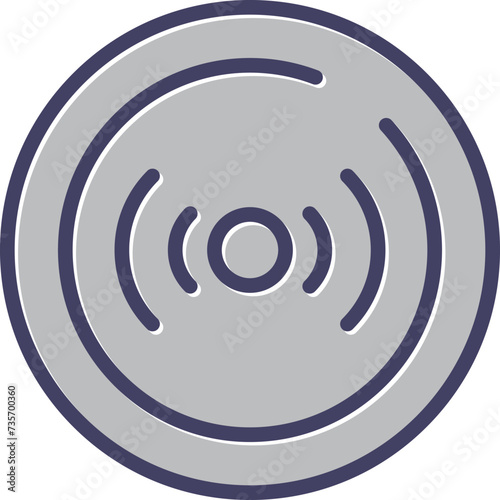 Live Streaming Circle Vector Icon