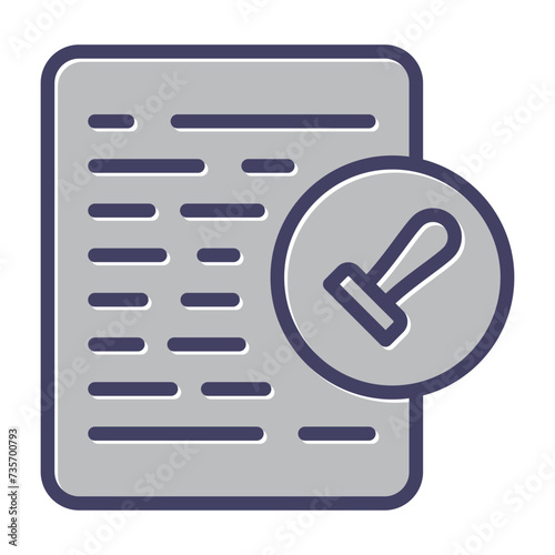 Document Permissions Vector Icon