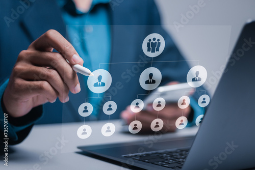 Foto Organizational structure concept