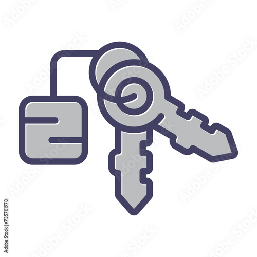 Keychain Vector Icon