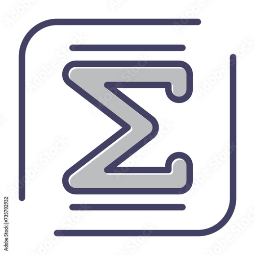Summation Vector Icon