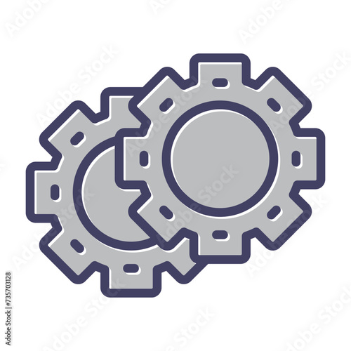 Gears Vector Icon