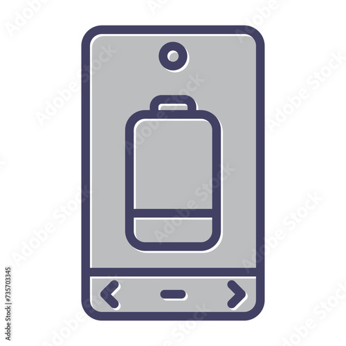 Battery Low Vector Icon