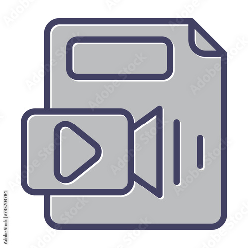 Video File Vector Icon