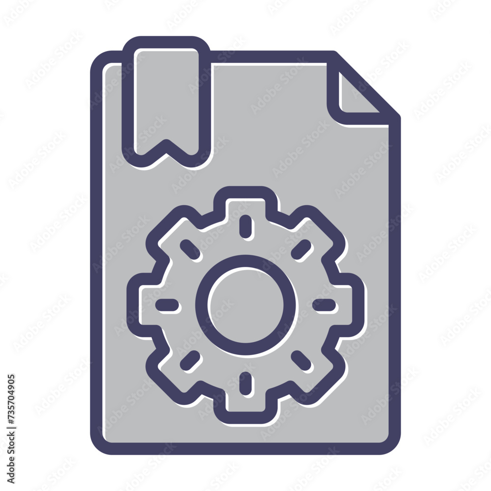 Unique Line Filled Vector Icon Unique Line Filled Vector Icon